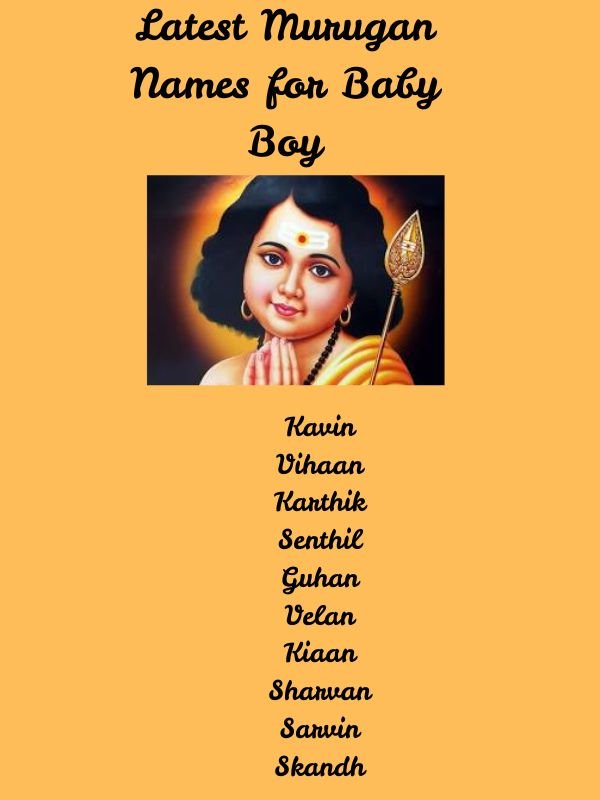 Latest Murugan Names for Baby Boy